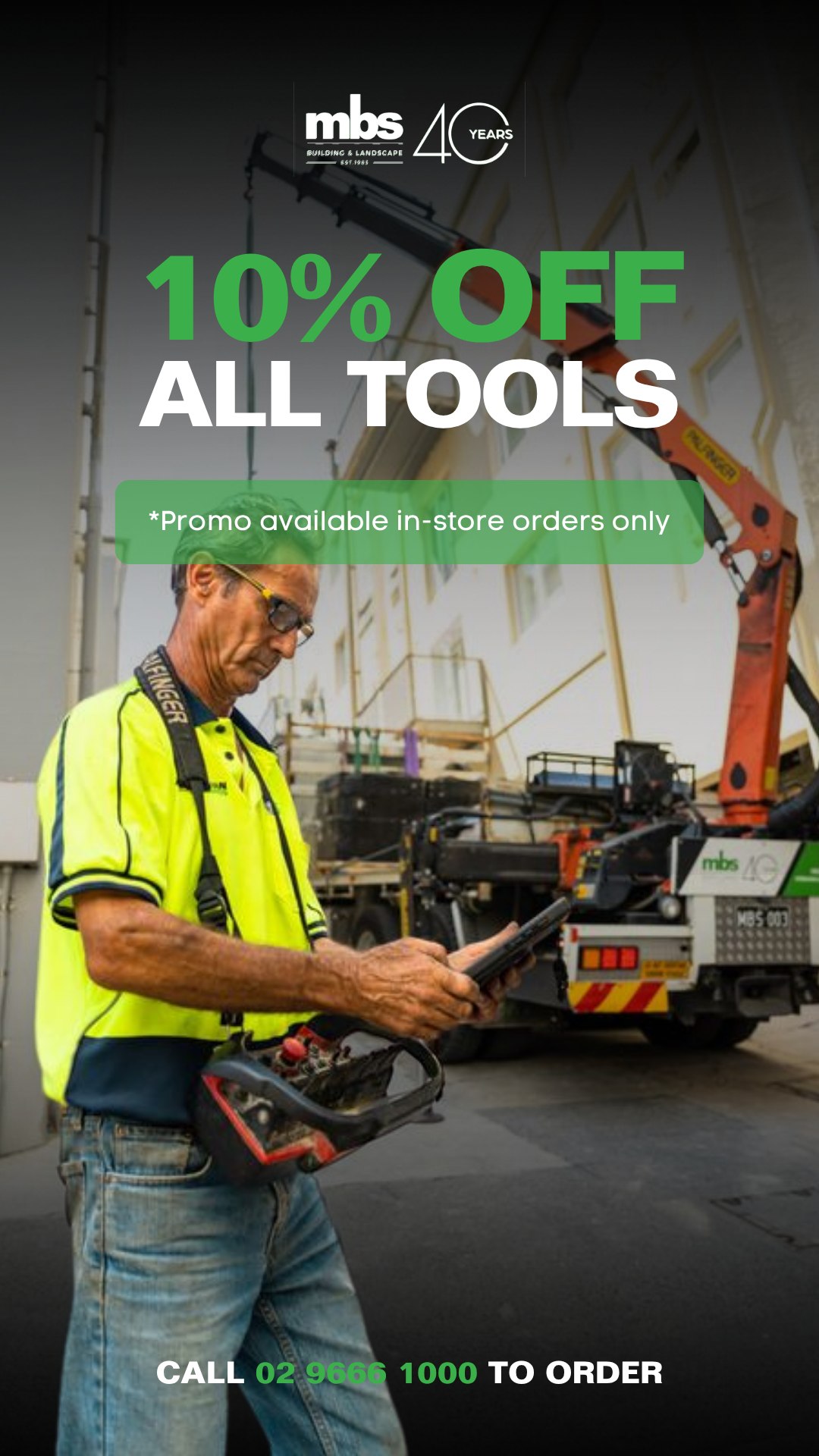 MBS 10% off tools promo graphic