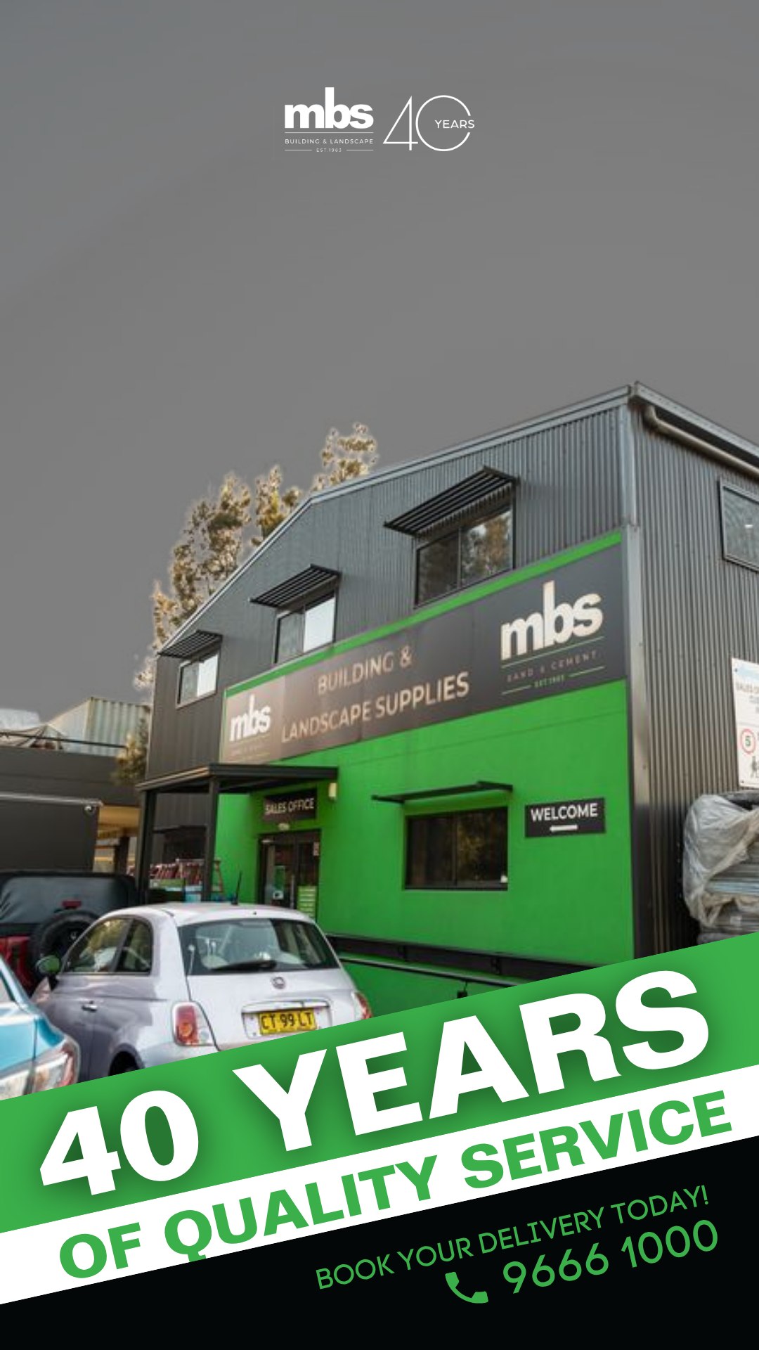 MBS 40 years of quality service graphic
