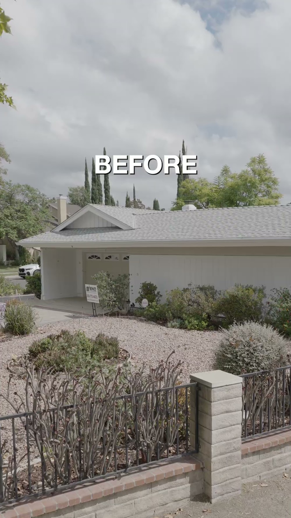Blend before/after social reel