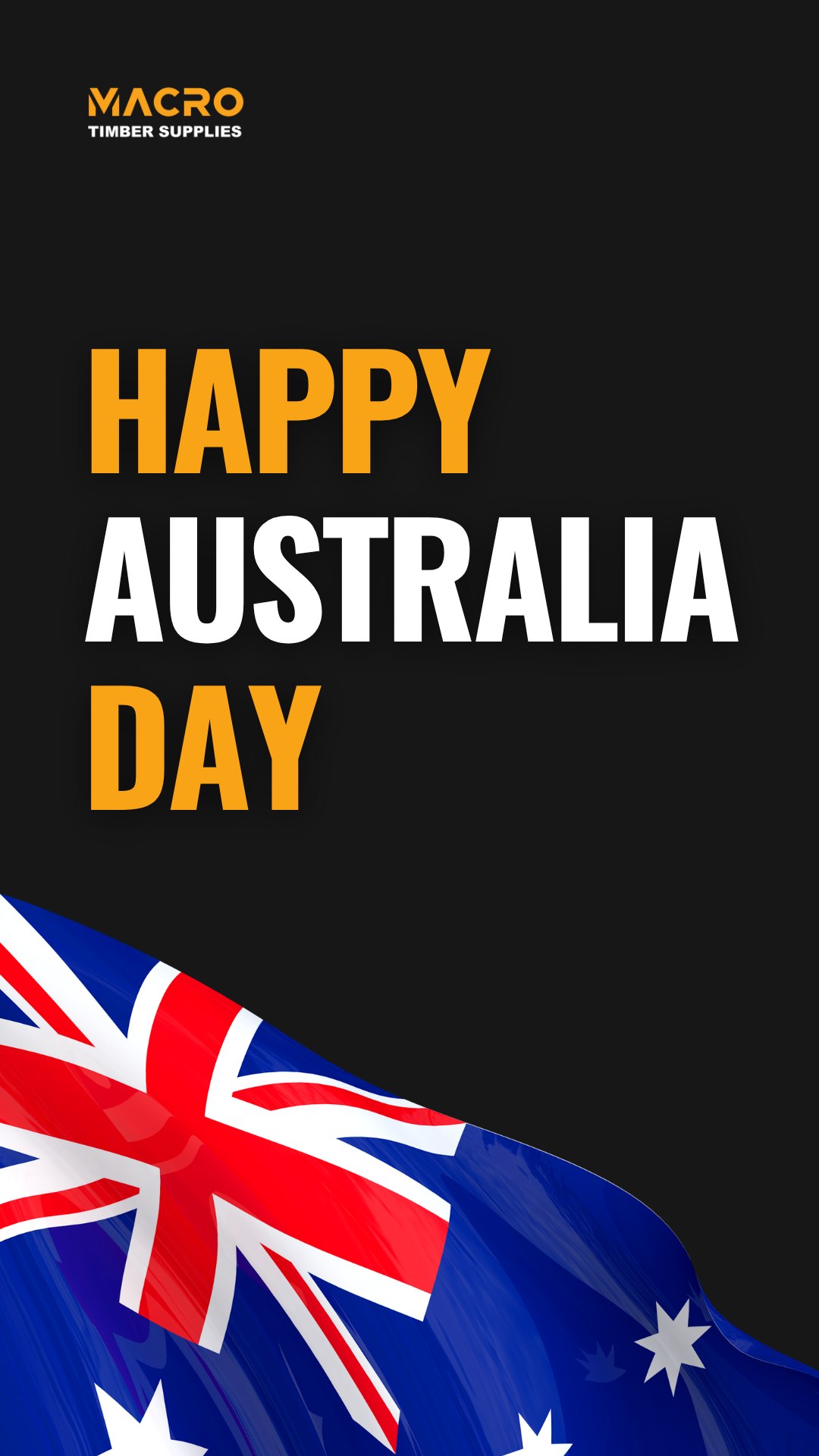 Macro Timber Supplies Australia Day graphic